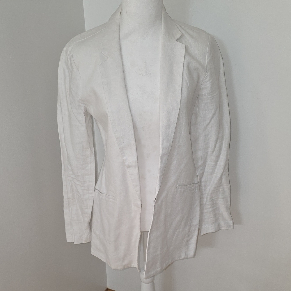 INC International Concepts Women's Elegant White Blazer